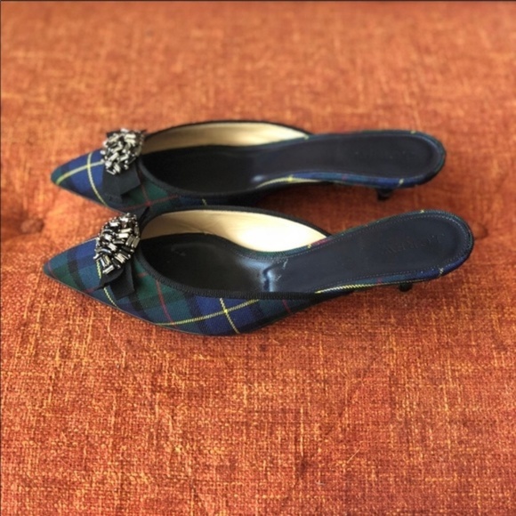 J.Crew tartan kitten heels - Picture 3 of 8